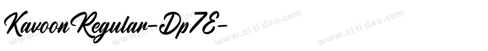 KavoonRegular-Dp7E字体转换