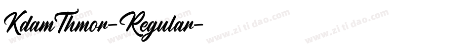 KdamThmor-Regular字体转换
