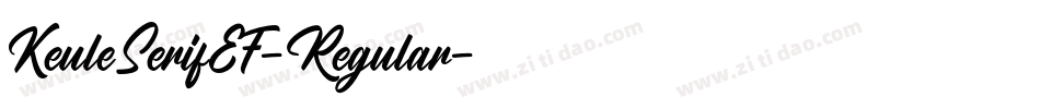KeuleSerifEF-Regular字体转换