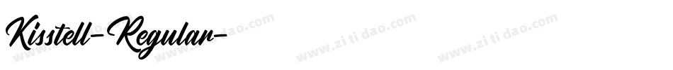Kisstell-Regular字体转换