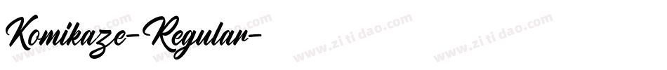 Komikaze-Regular字体转换