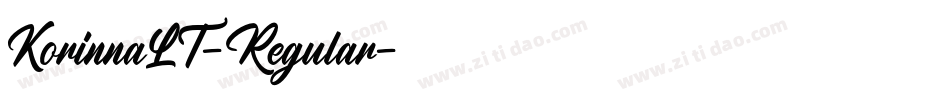KorinnaLT-Regular字体转换 KorinnaLT-Regular字体转换
