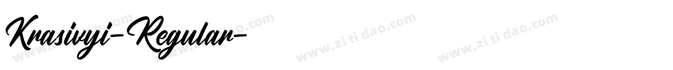 Krasivyi-Regular字体转换