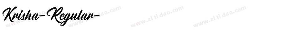 Krisha-Regular字体转换