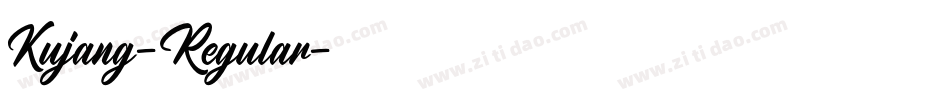 Kujang-Regular字体转换