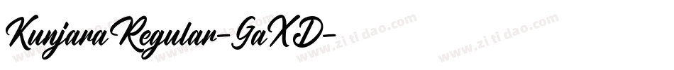 KunjaraRegular-GaXD字体转换