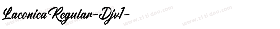 LaconicaRegular-Djv1字体转换