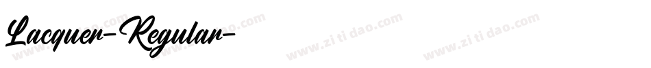 Lacquer-Regular字体转换