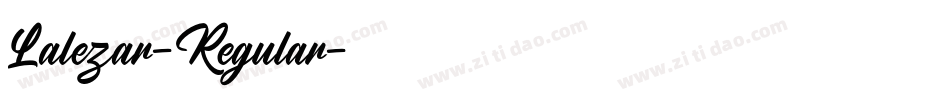 Lalezar-Regular字体转换