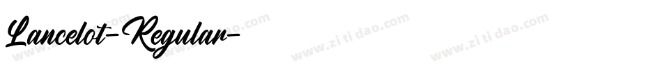 Lancelot-Regular字体转换