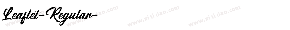 Leaflet-Regular字体转换 Leaflet-Regular字体转换