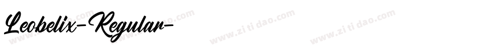 Leobelix-Regular字体转换 Leobelix-Regular字体转换
