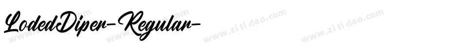 LodedDiper-Regular字体转换