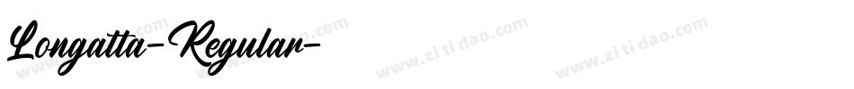 Longatta-Regular字体转换
