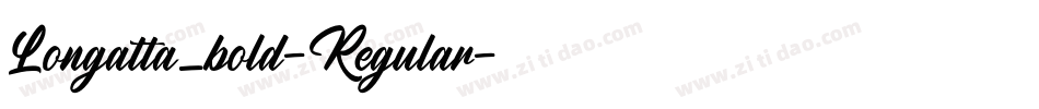 Longatta_bold-Regular字体转换