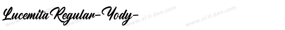 LucemitaRegular-Yody字体转换