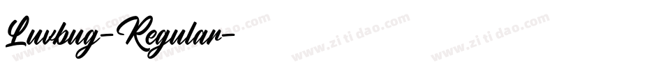 Luvbug-Regular字体转换