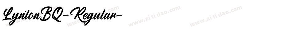 LyntonBQ-Regular字体转换