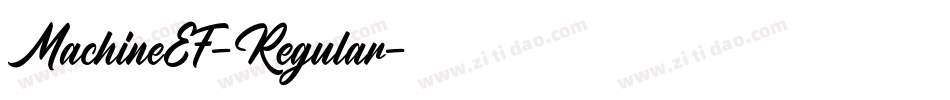 MachineEF-Regular字体转换