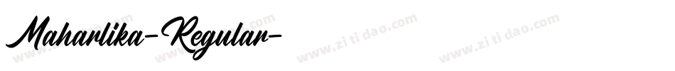 Maharlika-Regular字体转换