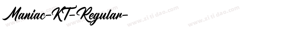 Maniac-KT-Regular字体转换