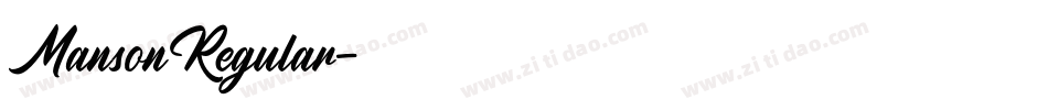 MansonRegular字体转换 MansonRegular字体转换