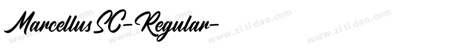 MarcellusSC-Regular字体转换