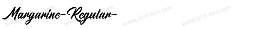 Margarine-Regular字体转换
