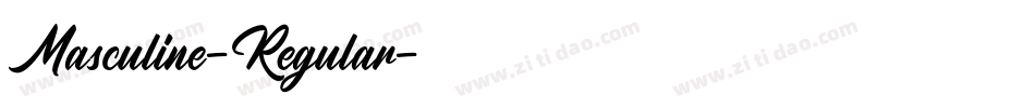 Masculine-Regular字体转换