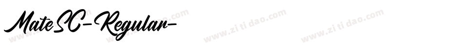 MateSC-Regular字体转换