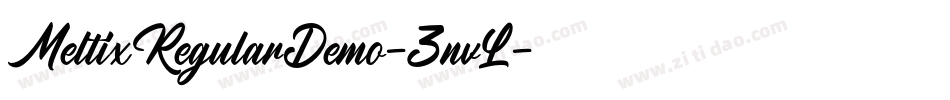 MeltixRegularDemo-3nvL字体转换