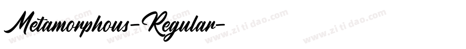Metamorphous-Regular字体转换
