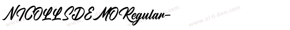 NICOLLSDEMORegular字体转换