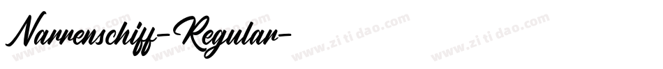 Narrenschiff-Regular字体转换
