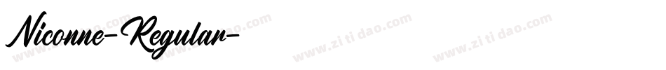 Niconne-Regular字体转换