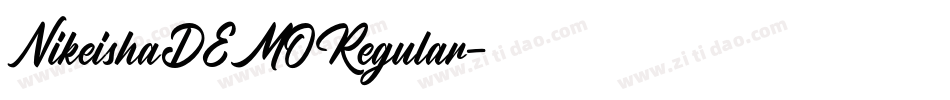 NikeishaDEMORegular字体转换