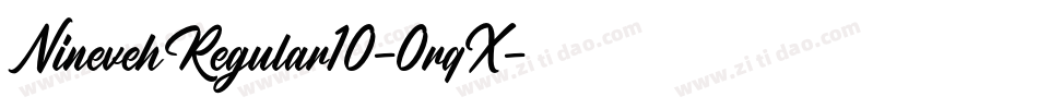NinevehRegular10-0rqX字体转换