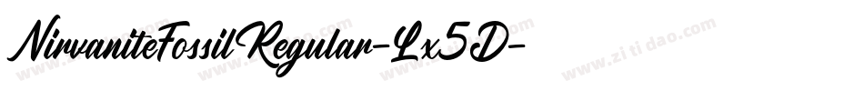NirvaniteFossilRegular-Lx5D字体转换