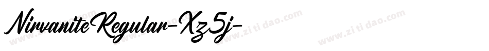 NirvaniteRegular-Xz5j字体转换