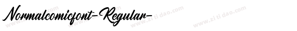 Normalcomicfont-Regular字体转换