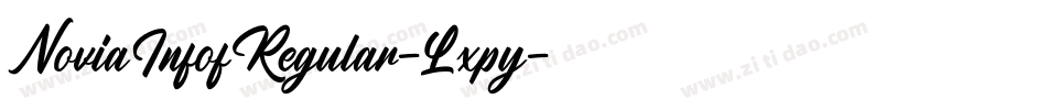 NoviaInfofRegular-Lxpy字体转换