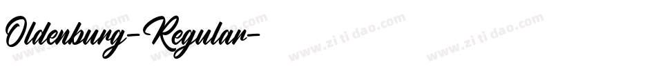 Oldenburg-Regular字体转换