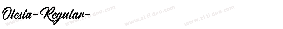Olesia-Regular字体转换