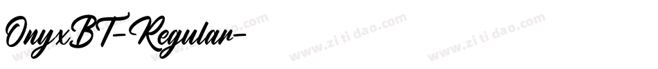 OnyxBT-Regular字体转换