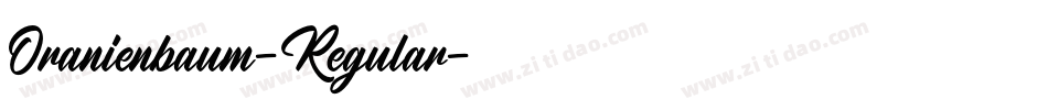 Oranienbaum-Regular字体转换