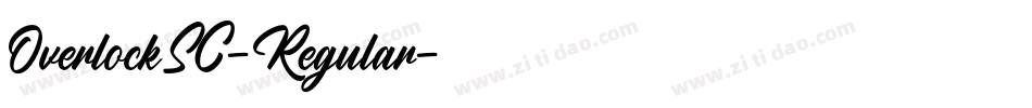 OverlockSC-Regular字体转换