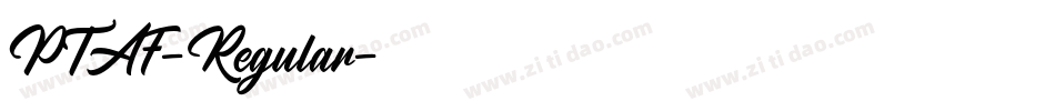 PTAF-Regular字体转换
