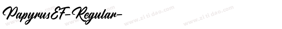 PapyrusEF-Regular字体转换