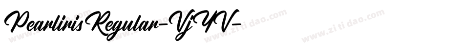 PearlirisRegular-VjYV字体转换