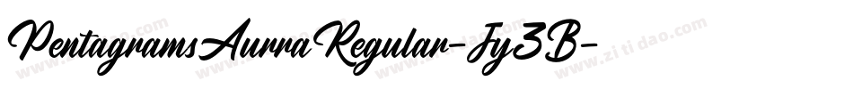 PentagramsAurraRegular-Jy3B字体转换